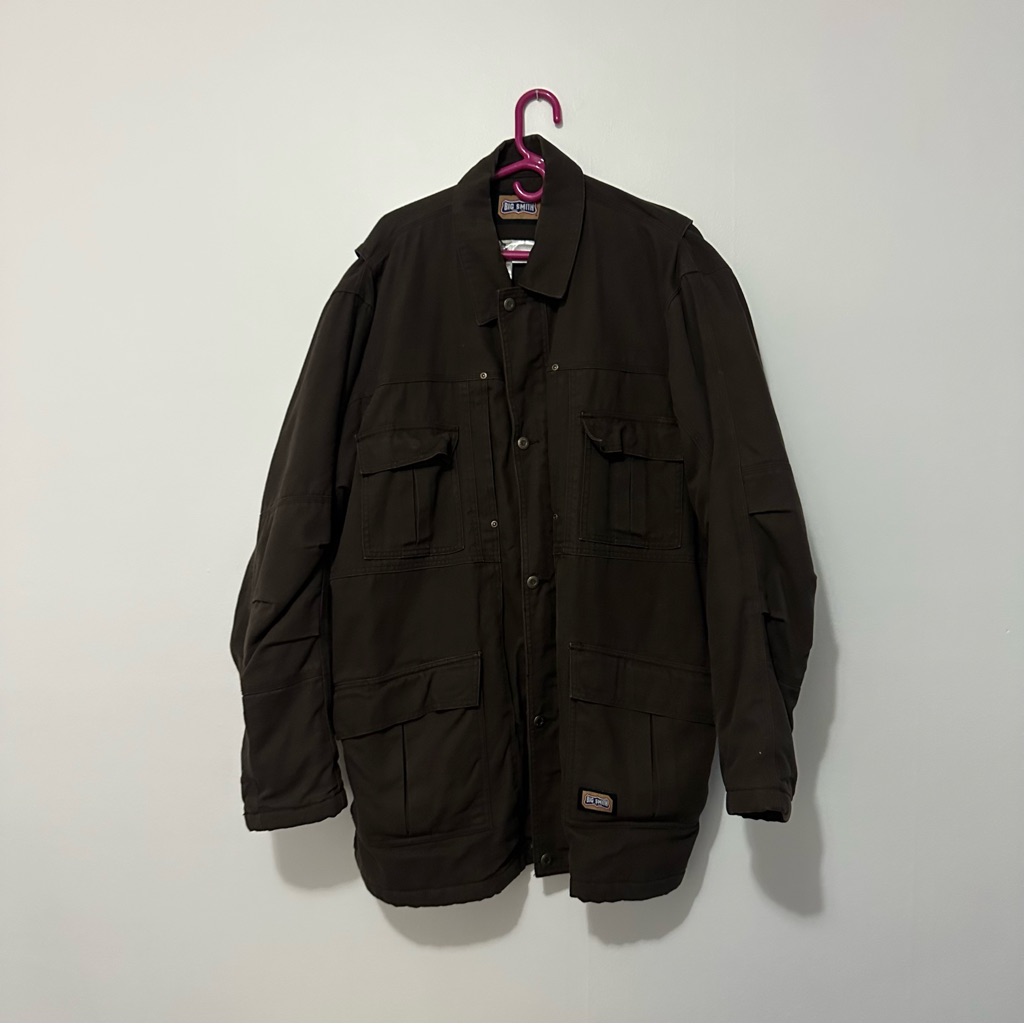 Vintage Men’s Jacket Big Smith Size X-Large Dark Brown Vintage Wash